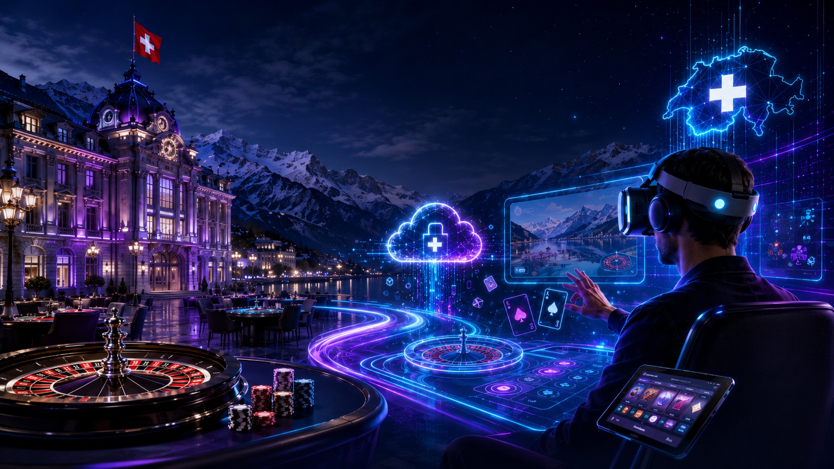 Cloud Gaming & Réalité Virtuelle : l’avenir des casinos suisses ?